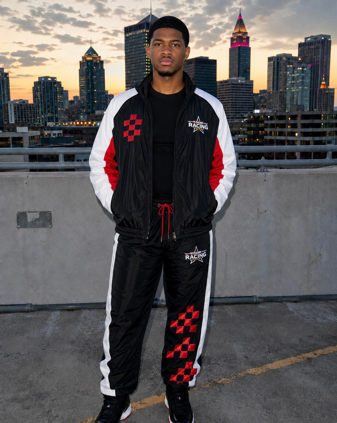 Blacked Out Windbreaker Set